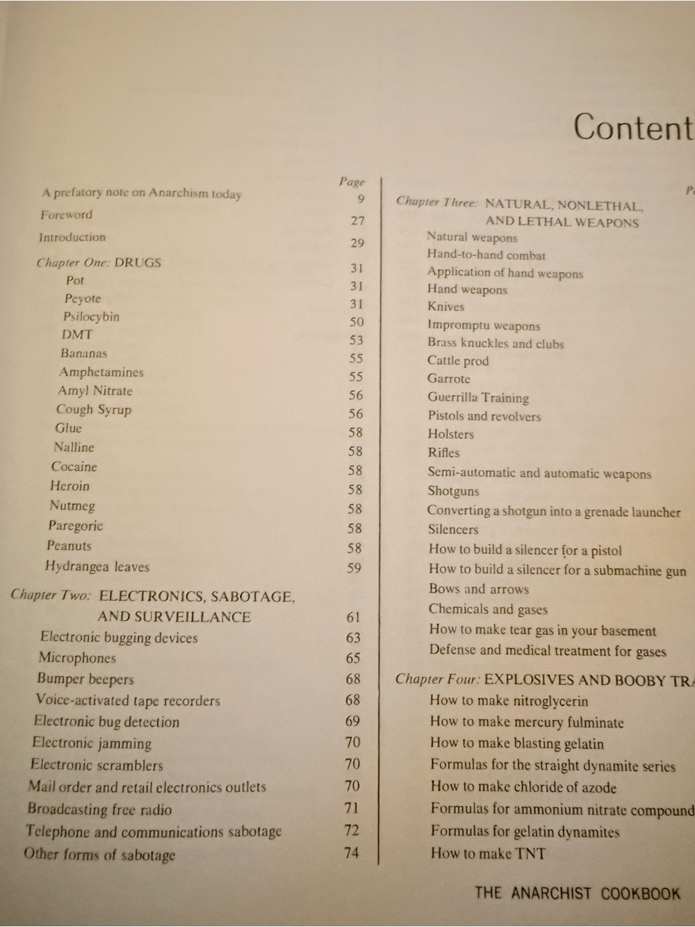 The Anarchist Cookbook by William Powell - Black Cover - Picture 3 of 6
